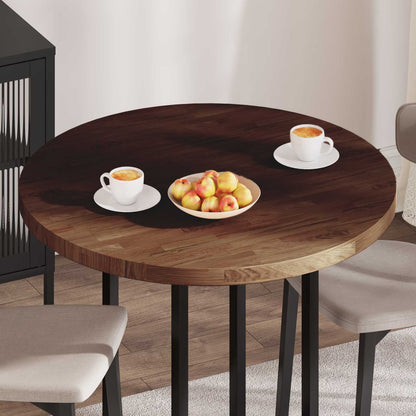 Piano del tavolo Marrone Scuro Ø 90 x 4 cm | homemem39