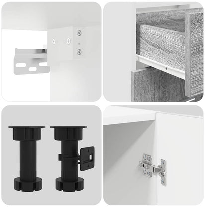 Set mobili da cucina con cassetto Lyon 4 pcs Grigio sonoma