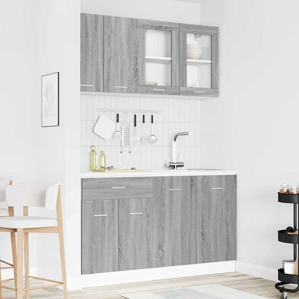 Set mobili da cucina con cassetto Lyon 4 pcs Grigio sonoma