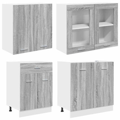 Set mobili da cucina con cassetto Lyon 4 pcs Grigio sonoma