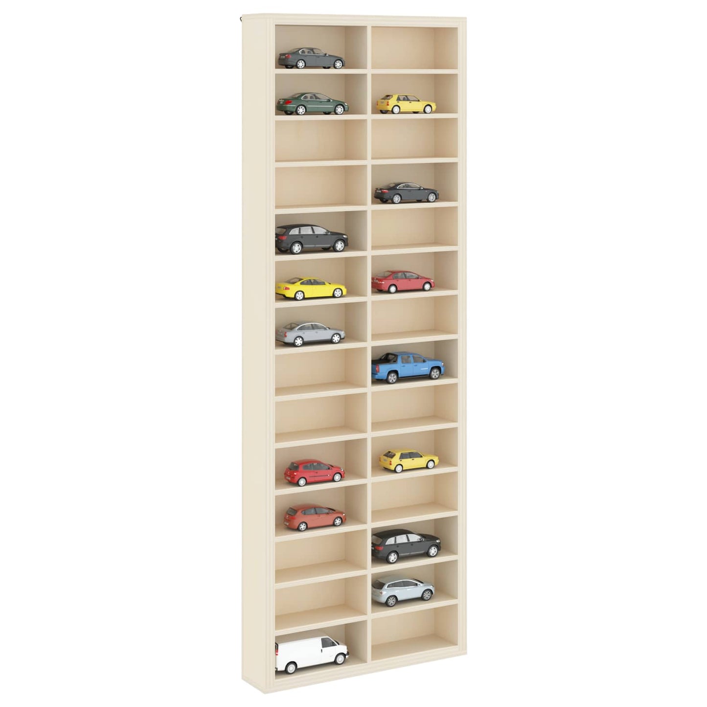 Vetrina a muro Beige 21 x 4,5 x 59 cm Legno multistrato | homemem39