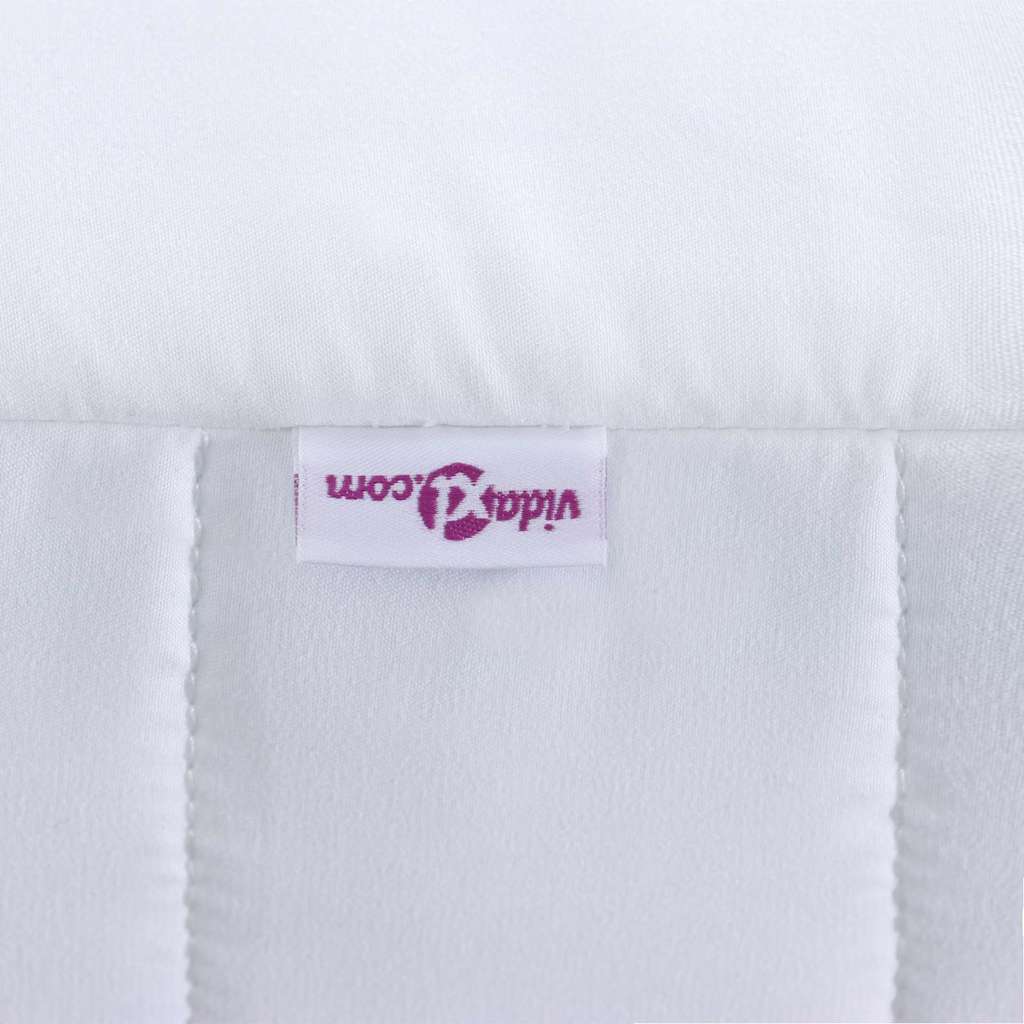 Materasso in schiuma Bianco 80 x 200 cm Tessuto