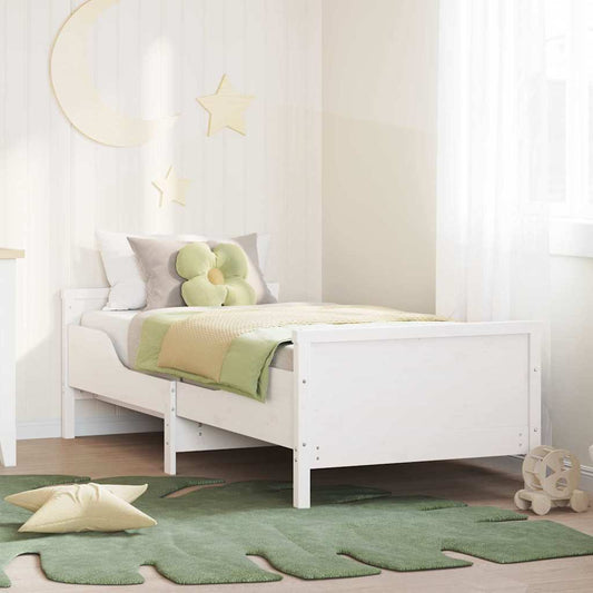 Struttura del letto Bianco 80 x 200 cm Legno multistrato | homemem39