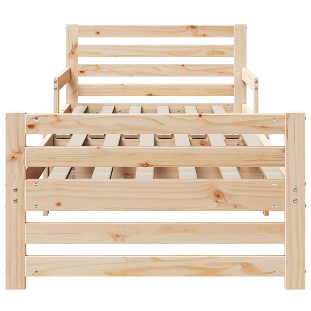 Struttura del letto Marrone 80 x 200 cm Legno multistrato | homemem39