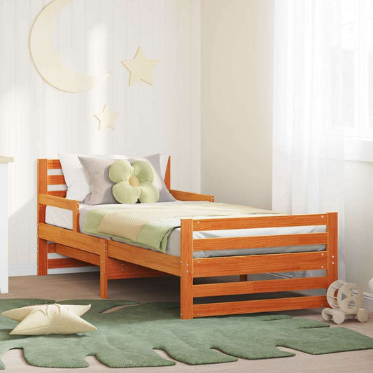 Struttura del letto con testiera Marrone cerato 80 x 200 cm | homemem39