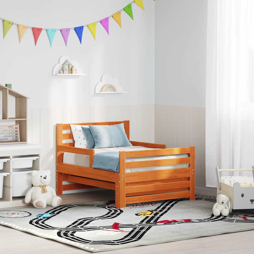 Struttura del letto con testiera Marrone cerato 80 x 200 cm | homemem39