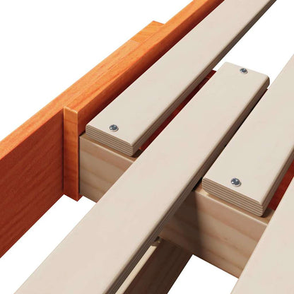 Struttura del letto con testiera Marrone cerato 80 x 200 cm | homemem39