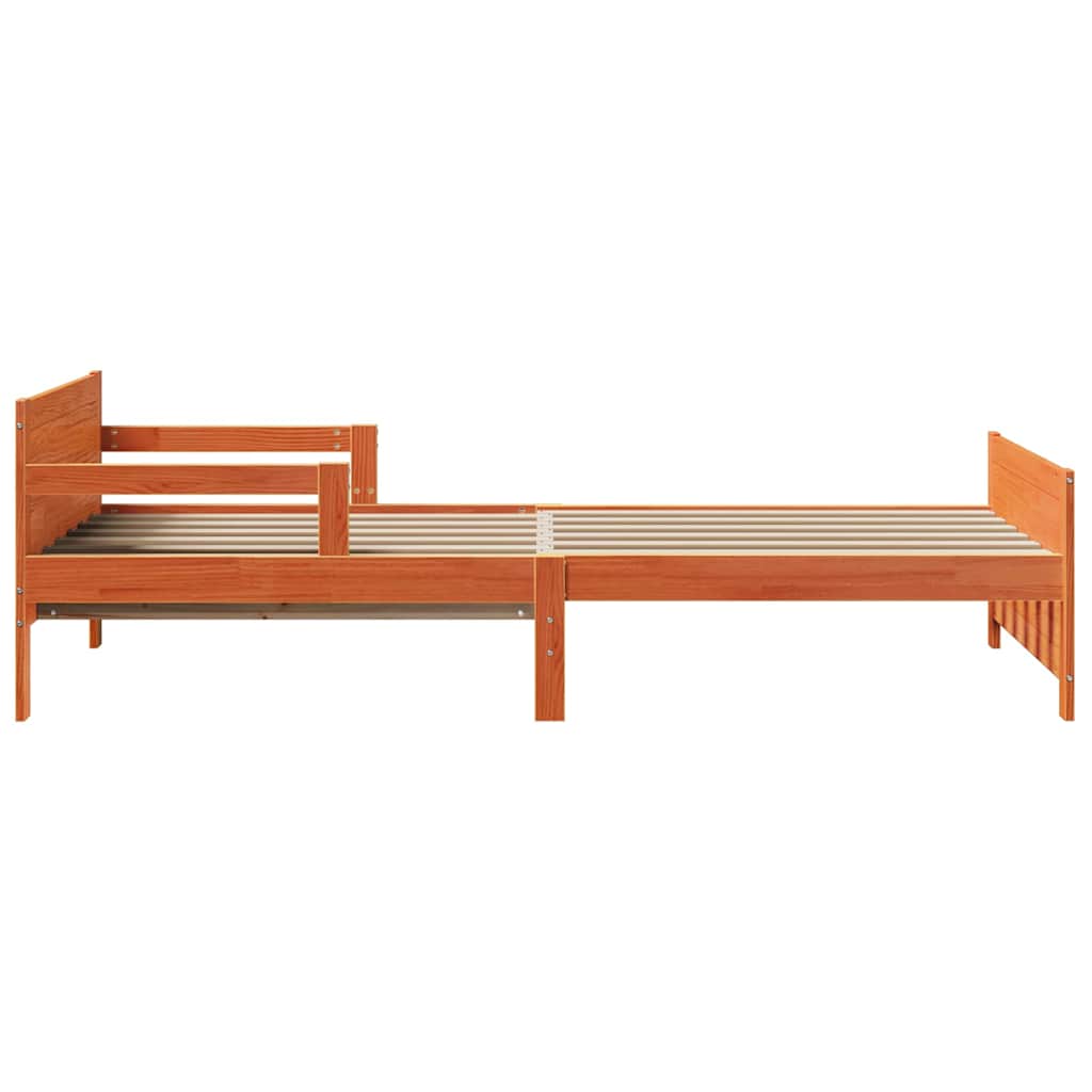 Struttura del letto con testiera Marrone cerato 80 x 200 cm | homemem39