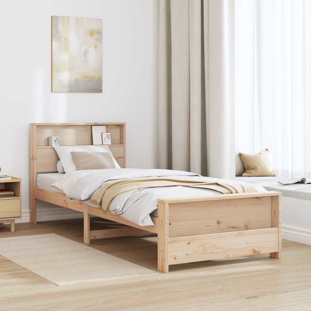 Struttura del letto Marrone 90 x 200 cm Legno multistrato | homemem39