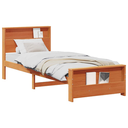 Struttura del letto con testiera Marrone cerato 90 x 200 cm | homemem39