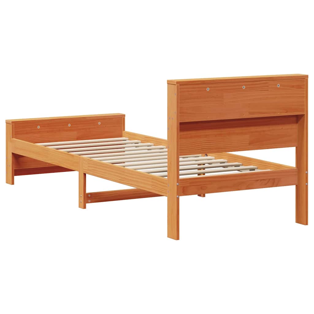Struttura del letto con testiera Marrone cerato 90 x 200 cm | homemem39