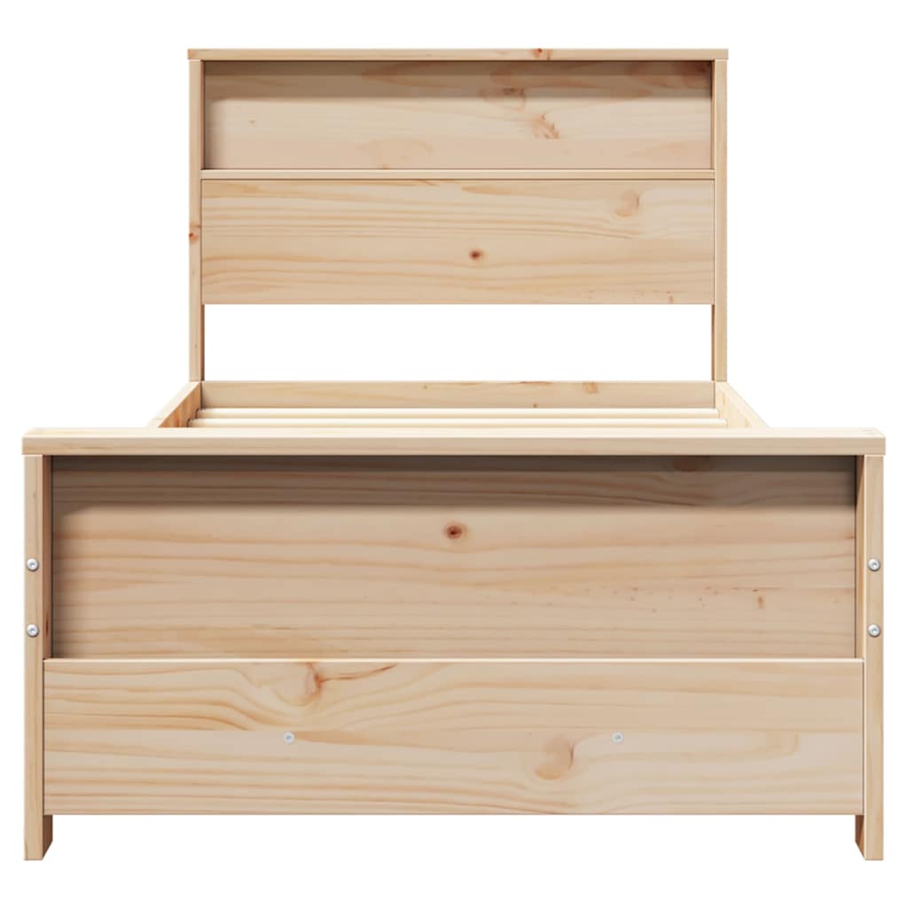 Struttura del letto Marrone 80 x 200 cm Legno multistrato | homemem39