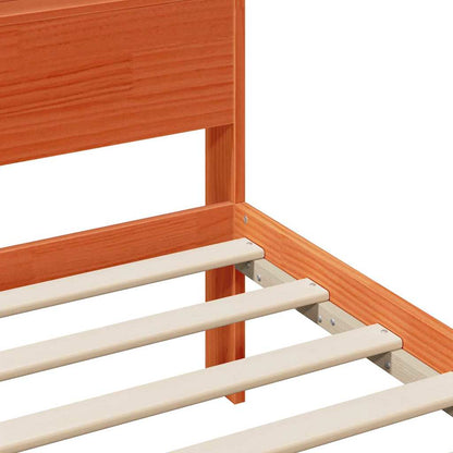 Struttura del letto con testiera Marrone cerato 80 x 200 cm | homemem39