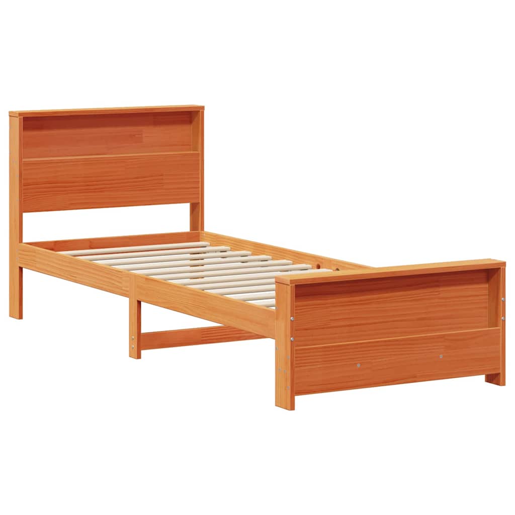 Struttura del letto con testiera Marrone cerato 80 x 200 cm | homemem39