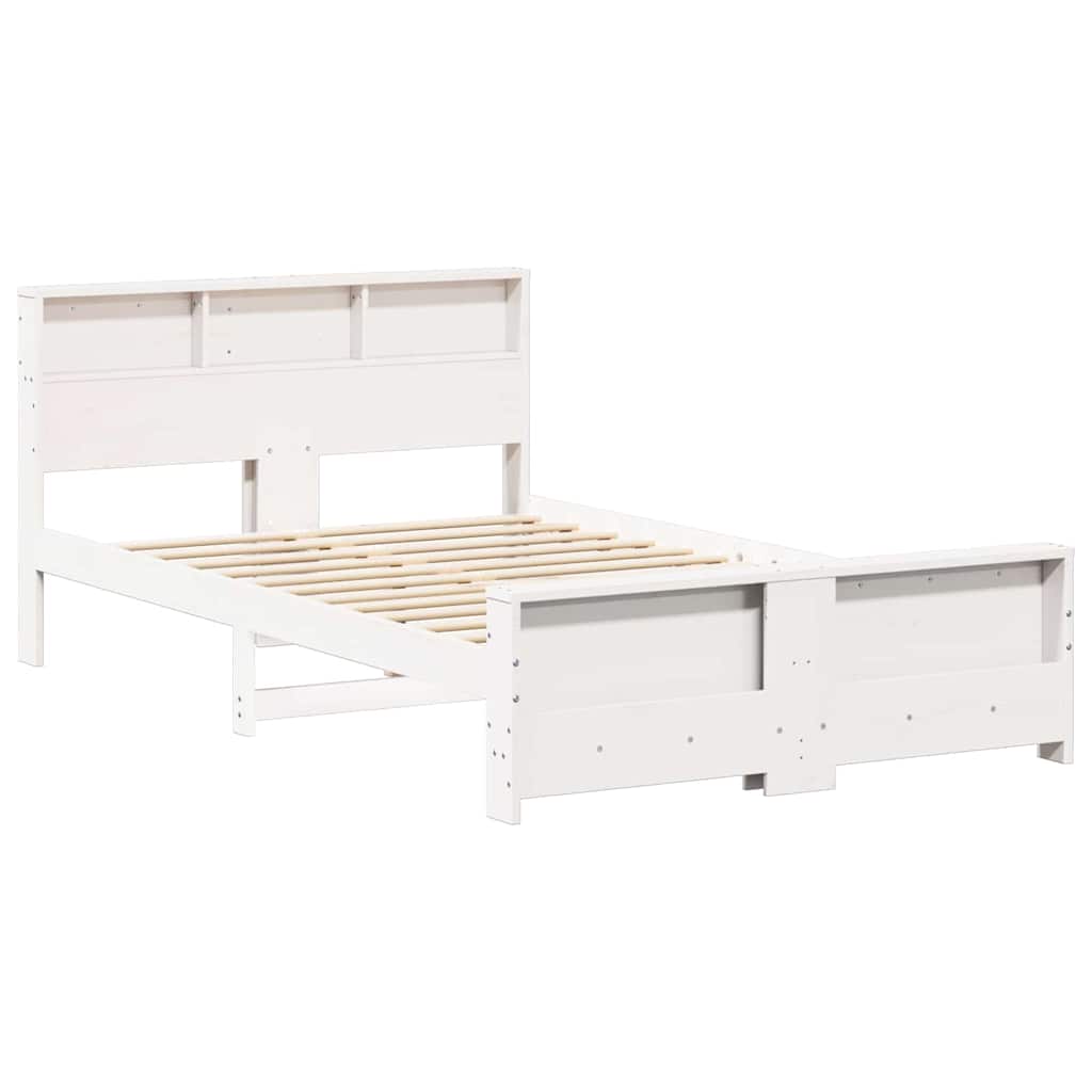 Struttura del letto Bianco 140 x 190 cm Legno multistrato | homemem39
