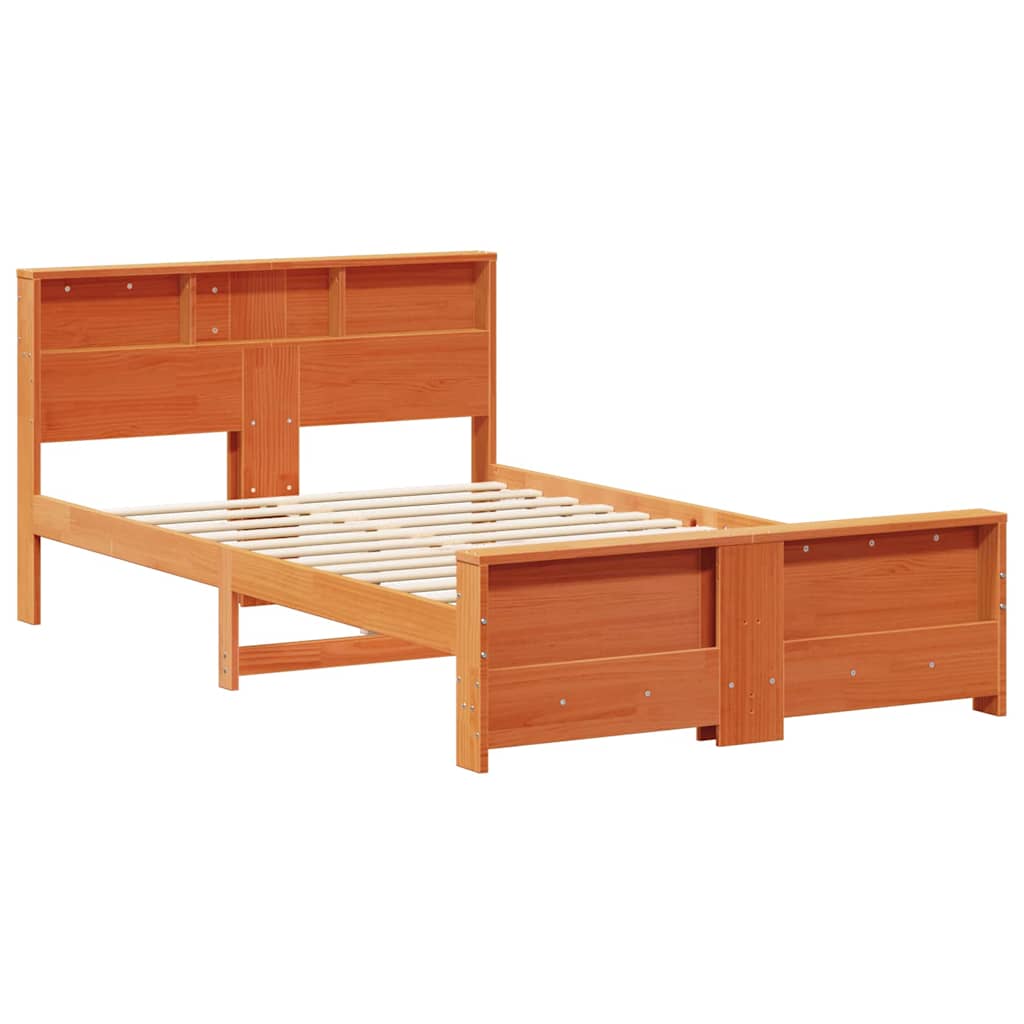 Struttura del letto con testiera Marrone cerato 140 x 190 cm | homemem39