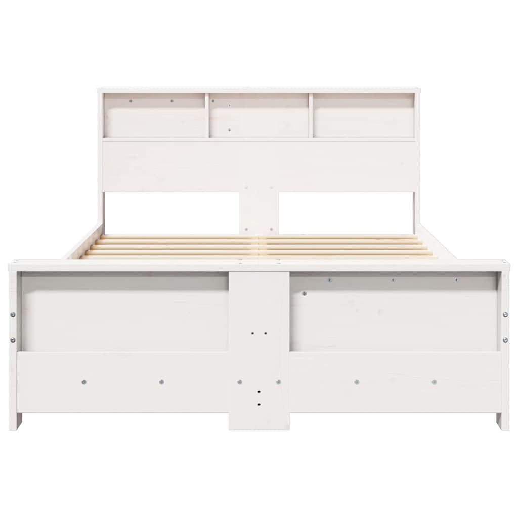 Struttura del letto Bianco 135 x 190 cm Legno multistrato | homemem39