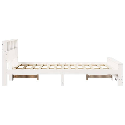 Struttura del letto Bianco 135 x 190 cm Legno multistrato | homemem39