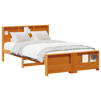 Struttura del letto con testiera Marrone cerato 135 x 190 cm | homemem39