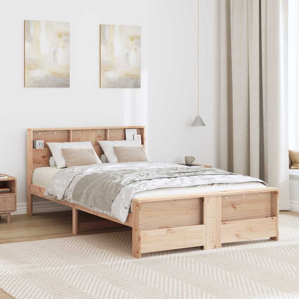Struttura del letto Marrone 120 x 190 cm Legno multistrato | homemem39