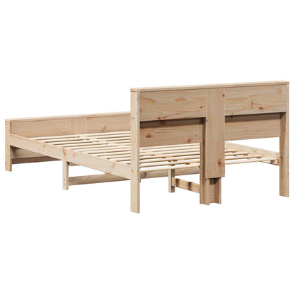 Struttura del letto Marrone 120 x 190 cm Legno multistrato | homemem39