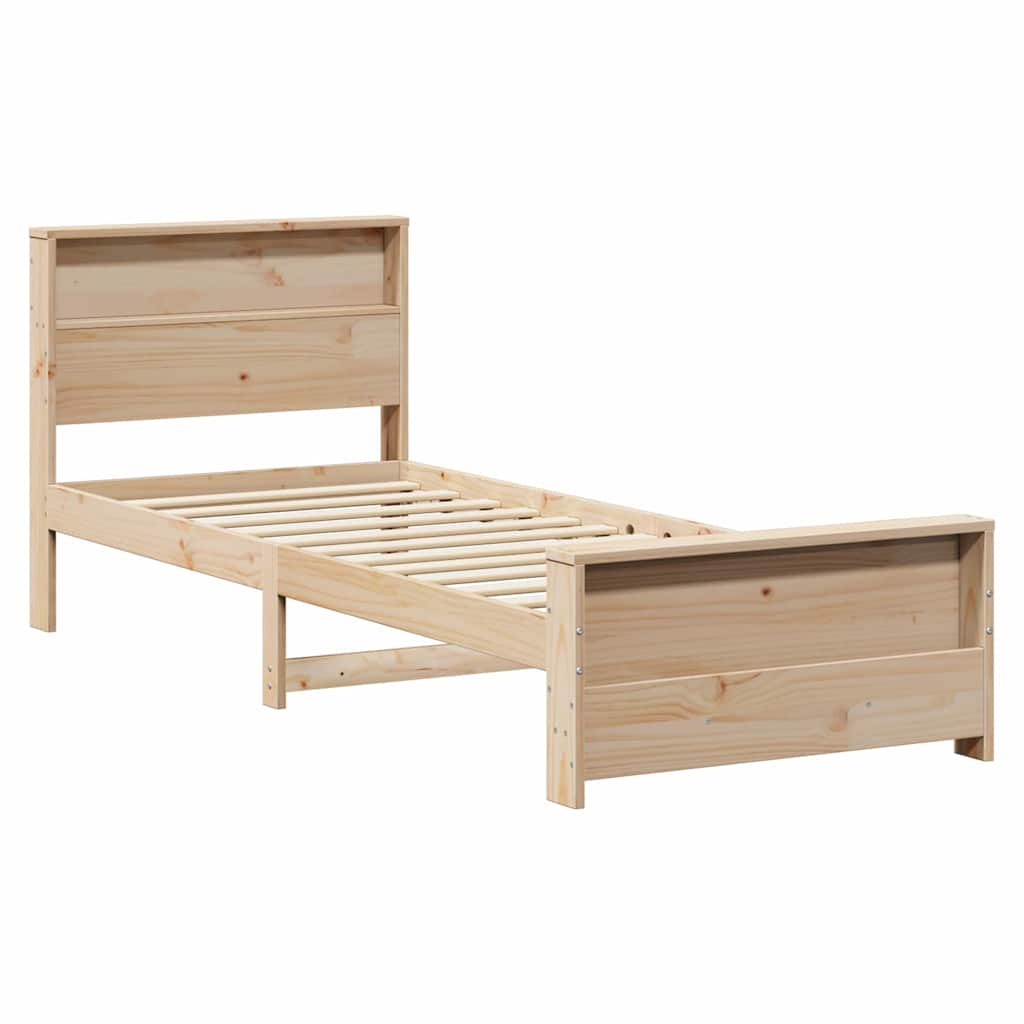 Struttura del letto Marrone 90 x 190 cm Legno multistrato | homemem39