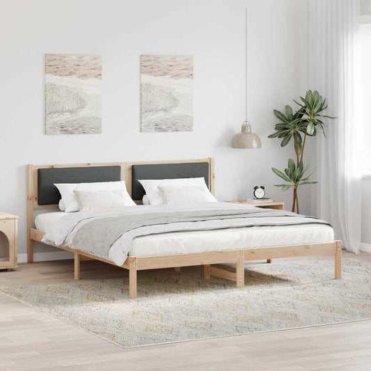 Struttura del letto Grigio scuro 180 x 200 cm Pino massello | homemem39
