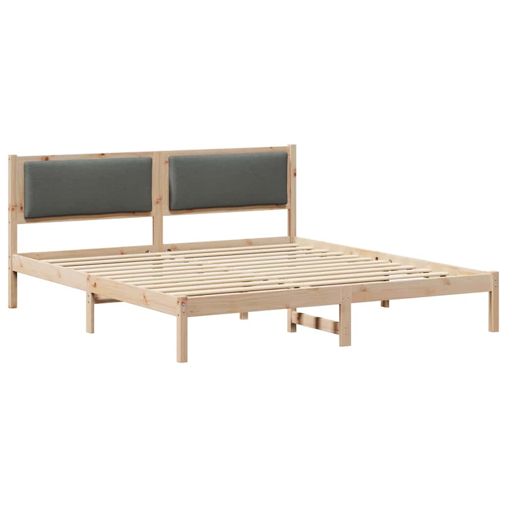 Struttura del letto Grigio scuro 180 x 200 cm Pino massello | homemem39