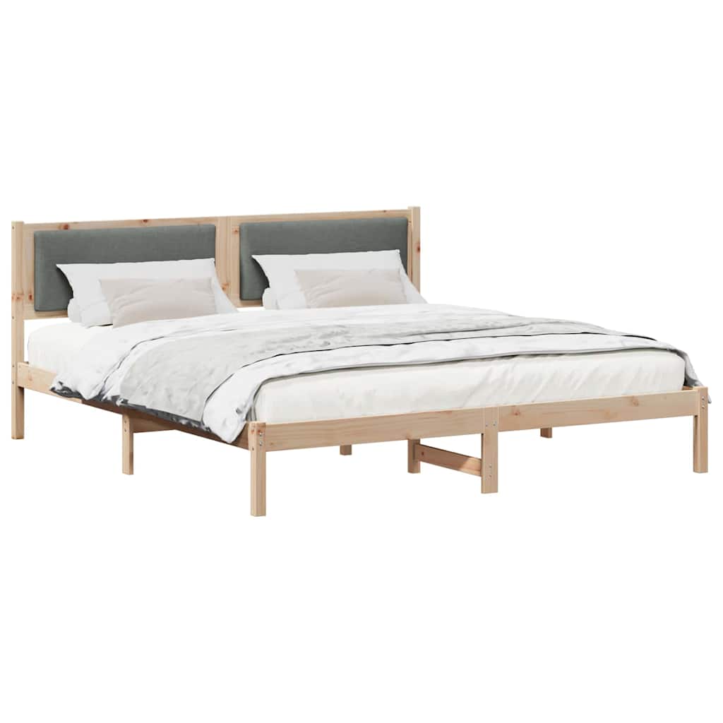 Struttura del letto Grigio scuro 180 x 200 cm Pino massello | homemem39