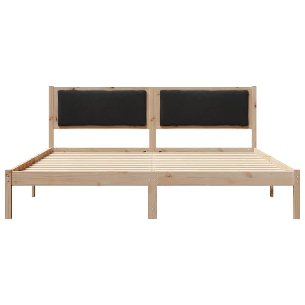 Struttura del letto Nero 180 x 200 cm Pino massello | homemem39