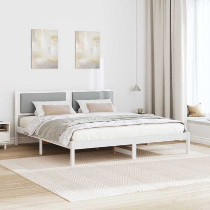 Struttura del letto Grigio chiaro 180 x 200 cm Pino massello | homemem39