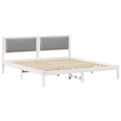 Struttura del letto Grigio chiaro 180 x 200 cm Pino massello | homemem39