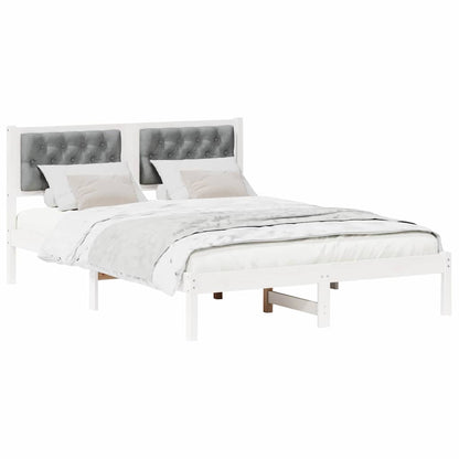 Struttura del letto Grigio chiaro 150 x 200 cm Pino massello | homemem39