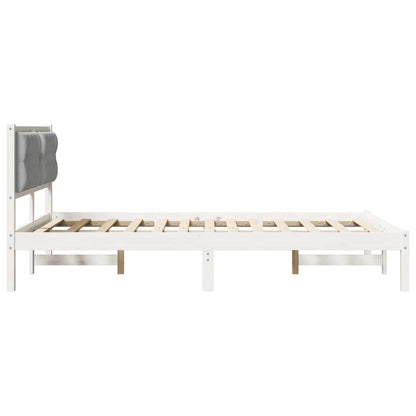 Struttura del letto Grigio chiaro 150 x 200 cm Pino massello | homemem39