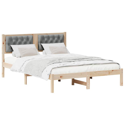 Struttura del letto Grigio chiaro 140 x 200 cm Pino massello | homemem39