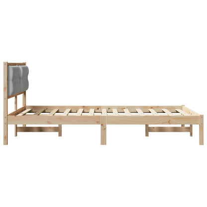 Struttura del letto Grigio chiaro 140 x 200 cm Pino massello | homemem39
