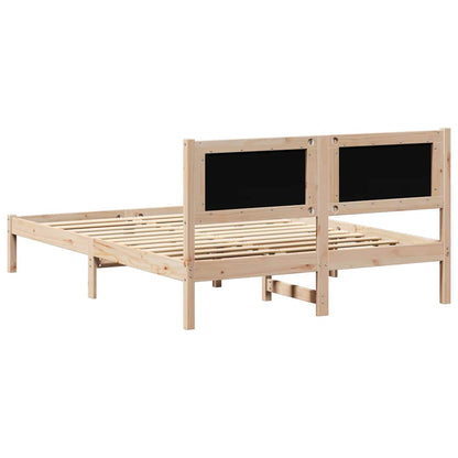 Struttura del letto Grigio scuro 140 x 200 cm Pino massello | homemem39