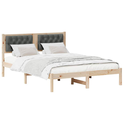 Struttura del letto Grigio scuro 140 x 200 cm Pino massello | homemem39