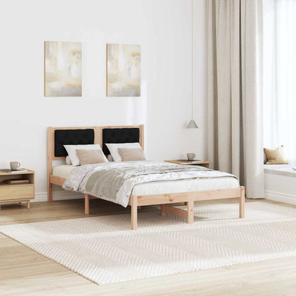 Struttura del letto Nero 135 x 190 cm Pino massello | homemem39
