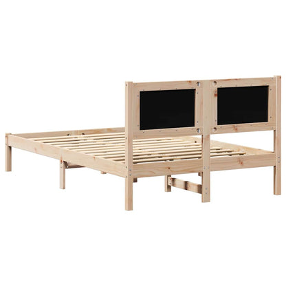Struttura del letto Nero 135 x 190 cm Pino massello | homemem39