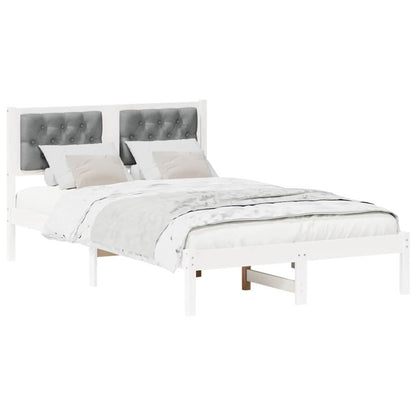 Struttura del letto Grigio chiaro 120 x 190 cm Pino massello