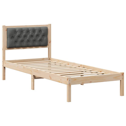 Struttura del letto Grigio scuro 80 x 200 cm Pino massello | homemem39