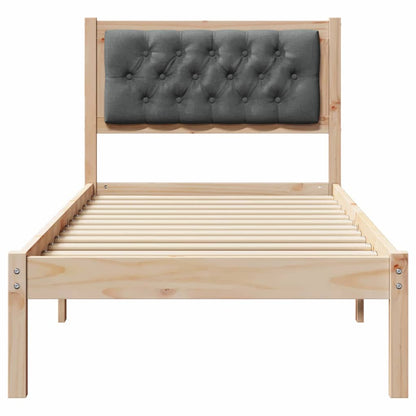 Struttura del letto Grigio scuro 80 x 200 cm Pino massello | homemem39