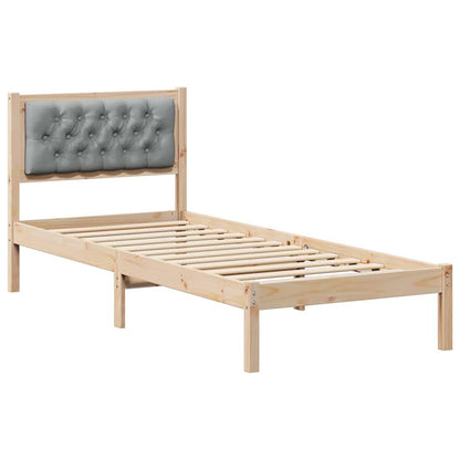 Struttura del letto Grigio chiaro 75 x 190 cm Pino massello | homemem39