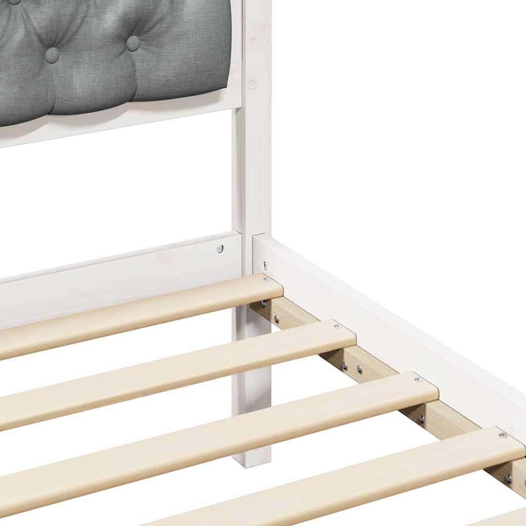 Struttura del letto Grigio chiaro 75 x 190 cm Pino massello | homemem39