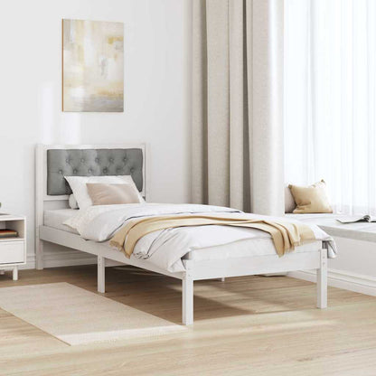 Struttura del letto Grigio chiaro 75 x 190 cm Pino massello | homemem39