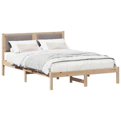 Letto con Testiera Rivestita Talpa 120 x 190 cm Pino massello