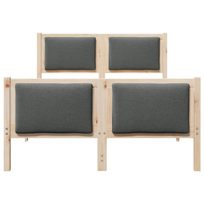 Struttura del letto Grigio scuro 120 x 200 cm Tessuto | homemem39