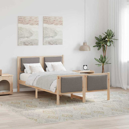 Struttura del letto con testiera Talpa 120 x 200 cm Tessuto | homemem39
