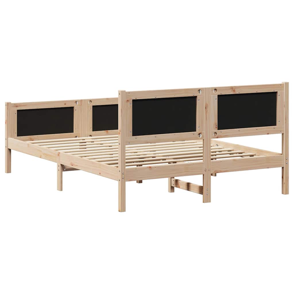 Struttura del letto Grigio chiaro 140 x 190 cm Tessuto | homemem39